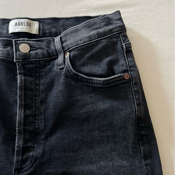 Agolde Nico High Rise Skinny Jeans in Cassette - Picture 8 of 16